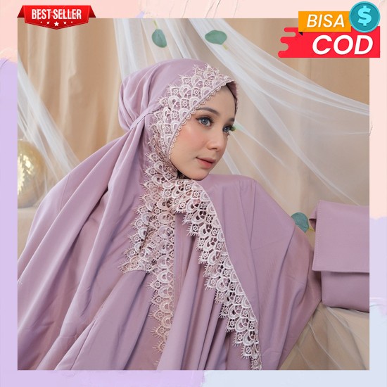 Mukena Dewasa Bordir | Rayon Terlaris Terbaru Arrafi Marwah Ori Rayon Cantik | Mukena Marwah Dewasa 