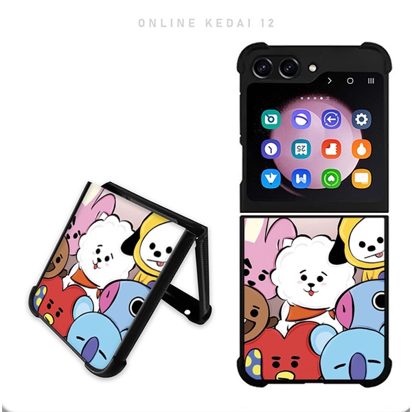 Casing Case Samsung Galaxy Z Flip Fold 5 4 3 5G Tpu Custom BTS S1057