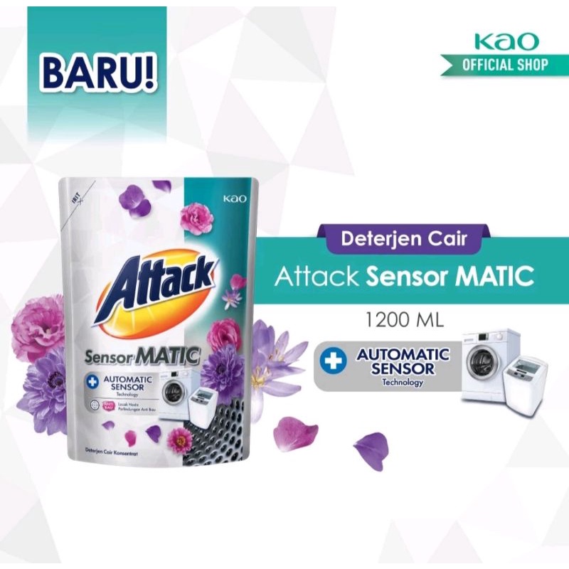 Attack Sensor Matic Deterjen Cair 1200Ml