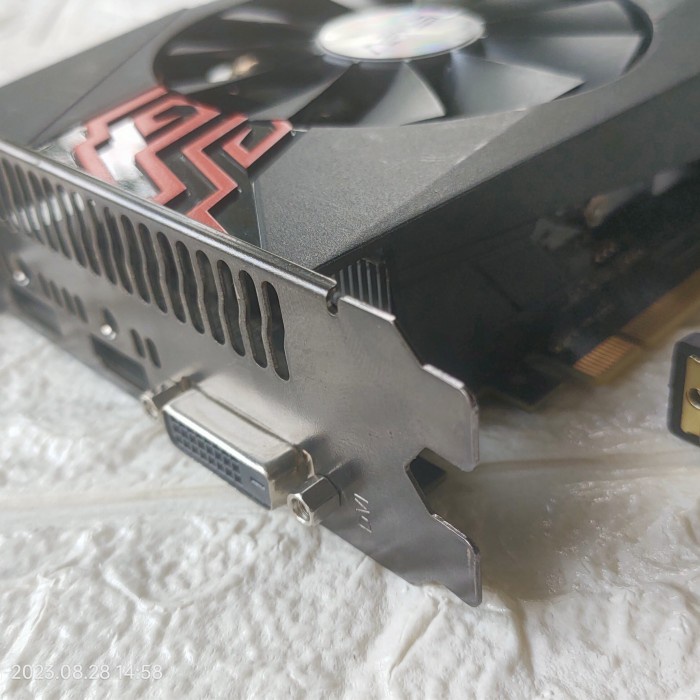 Bae Vga Asus Rx 580 8Gb Single Dvi Port + Converter Dvi To Hdmi