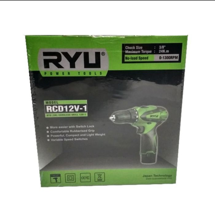 ✅New Ryu Cordless 12V-1 - Mesin Bor Bateray Ryu - Bor Cas Ryu Item Baru Berkualitas
