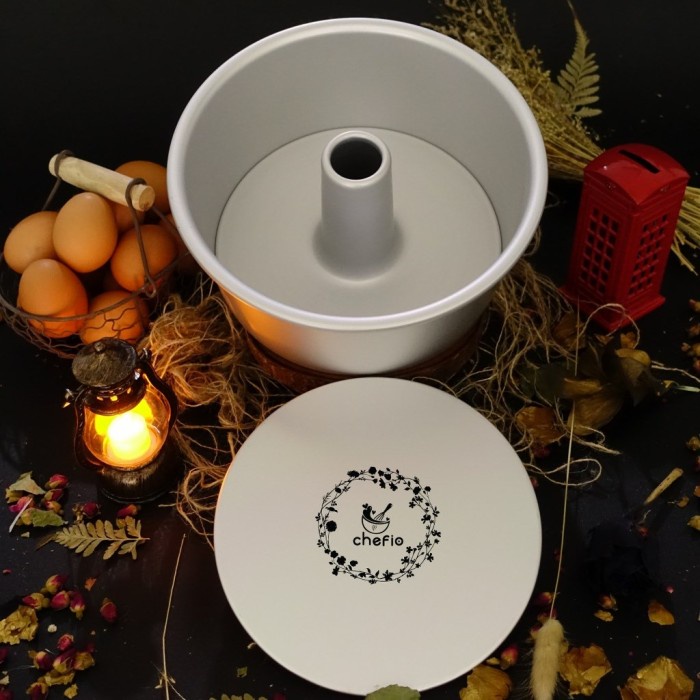 

✅Ready Chefio Loyang Chiffon Bongpas 2In1 9 Inchi / Loyang Bolu Loose Base Berkualitas