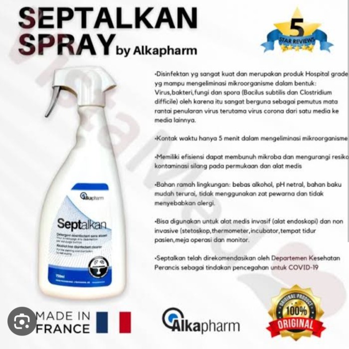 ✅Original Septalkan Spray 750Ml Alkapharm Surface Desinfectan And Cleaning Berkualitas