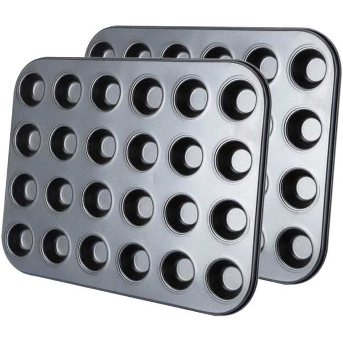 

✅Original Cooks Habit 24 Cup Mini Muffin Pan [2 Pcs] Berkualitas