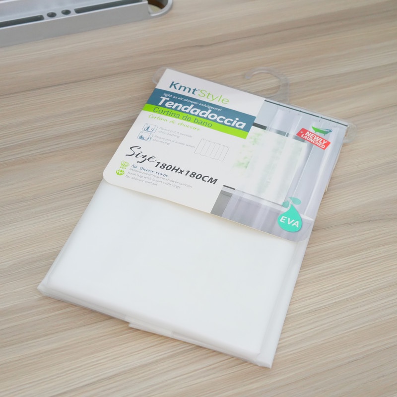 Tirai Kamar Mandi Bahan Tebal Transparan / Tirai Kamar Mandi Transparan Anti Air  / Gorden Kamar Man