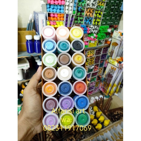 CAT MOWILEK siap pakai ( 1 Box isi 21 warna )