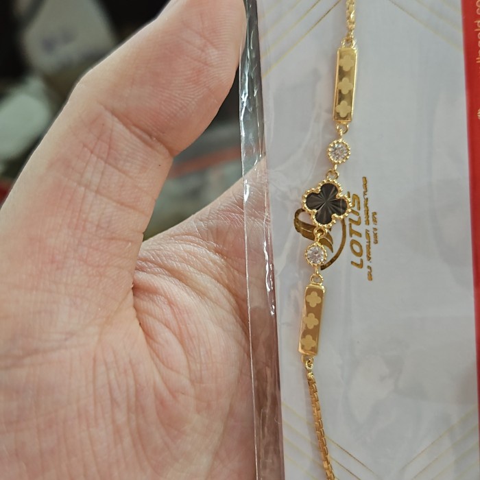 ✨Sale Gelang Bunga Kembang Kuning Kendari Charm Slobok Emas Asli 700 70 Hwt Limited