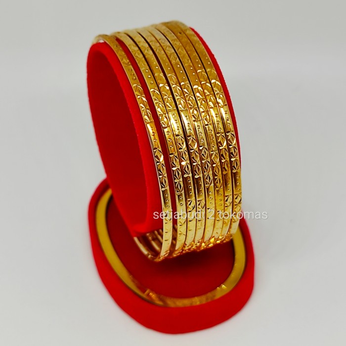 ✨Sale Gelang Emas Keroncong Bulat Kadar 375 Diskon