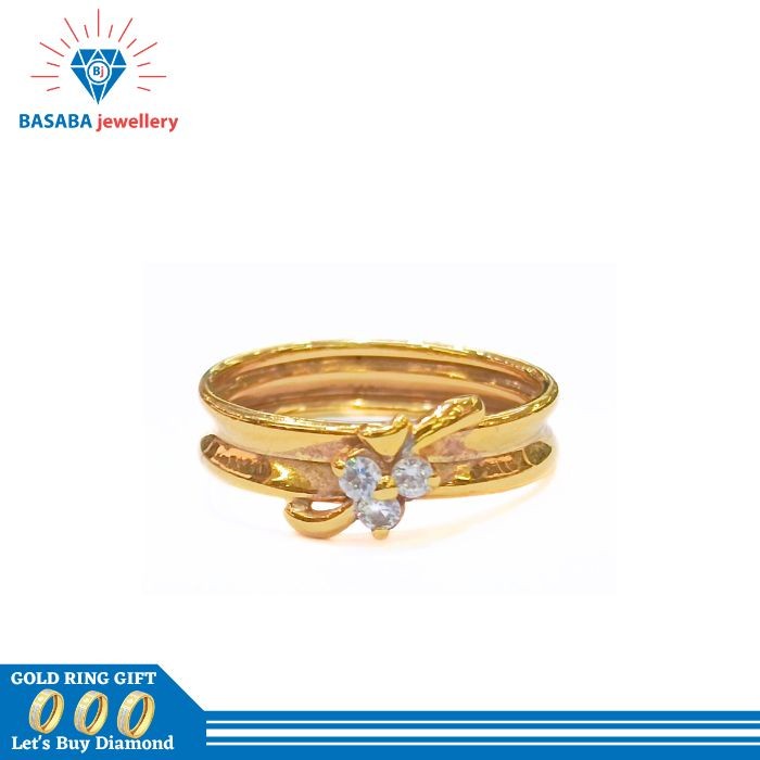 Ready Cincin Emas asli cincin wanita emas 700