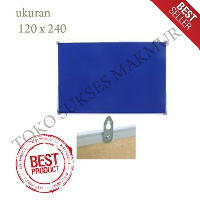 

✨Sale Papan Mading / Softboard Bludru Sakana 120 X 240 Cm Gantung Limited