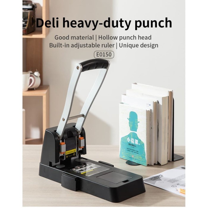 

✨Ready Deli Heavy Duty Punch/ Deli Pembolong Kertas-E0150 Diskon