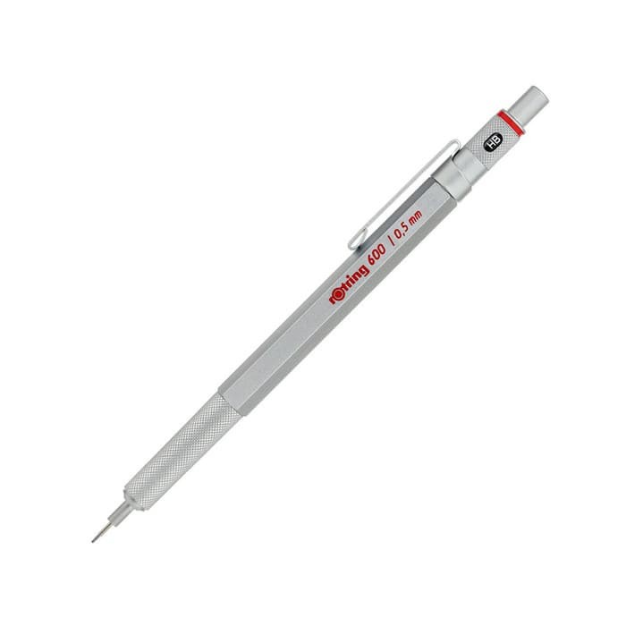 

✨Sale Atk0508Rt Silver Rotring 600 Mechanical Pencil 0.5 Mm 1904445 R600 Terbaru