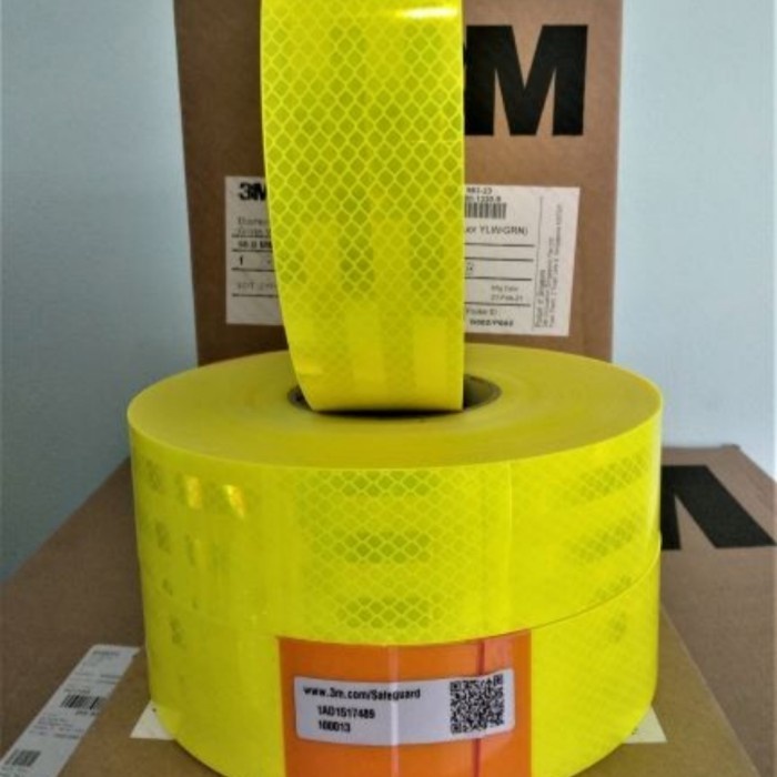 

✨Ready Stiker Origional 3M 983-23 Diamond Grade/Yellow Green 5Cm X 50Yard Diskon