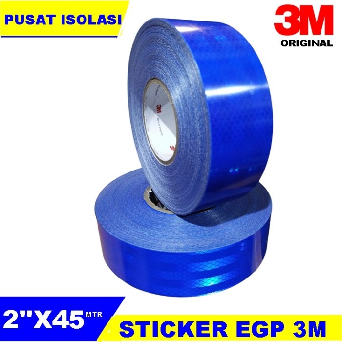 

✨Ready Sticker 3M Egp Biru Reflector Blue Ukuran 2 Inch X 45 Meter Terbaru