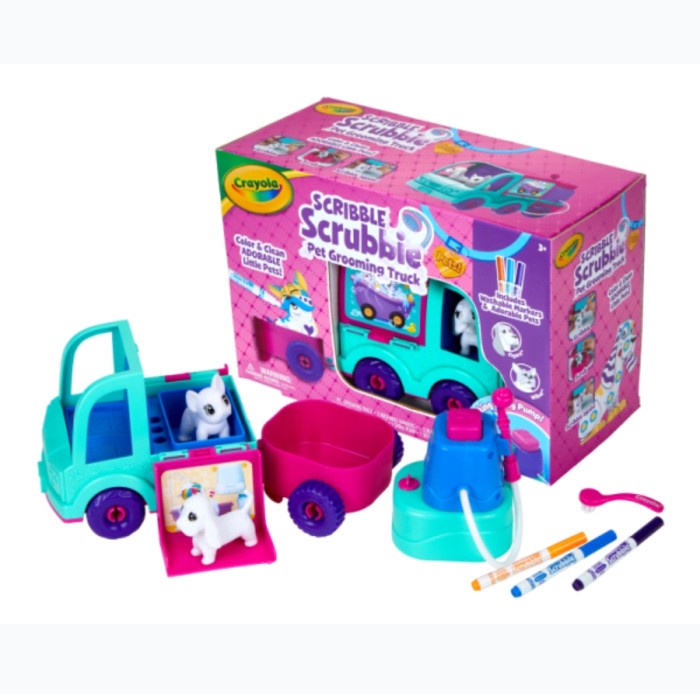 

✨Ready Crayola Scribble Scrubbie Pet Grooming Truck Terbaru