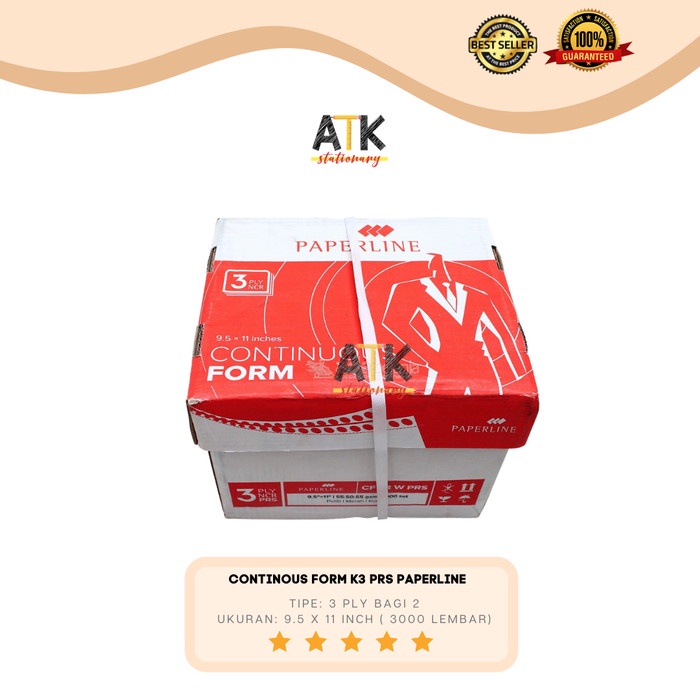 

✨Sale Continous Form 9.5 X 11 3 Rangkap K3/2 Prs Sinar Dunia Atk Limited