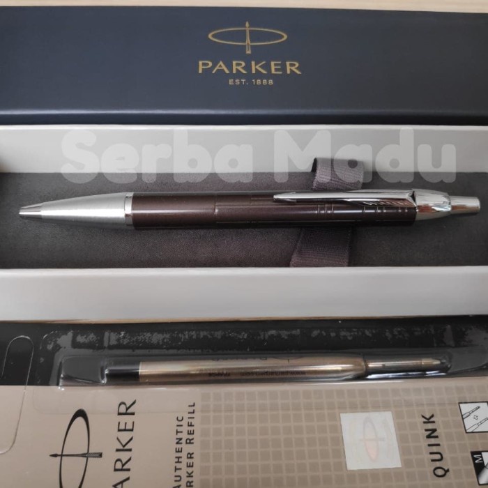 

✨Sale Paket 1 Klik: Parker Im Premium Metallic Brown Ct Ballpoint Refill Limited