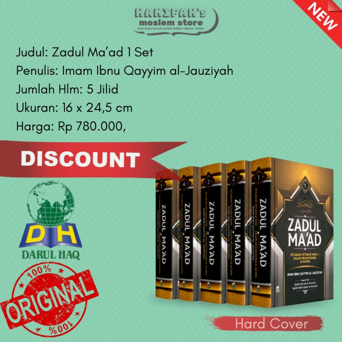 ✨Ready Buku Zadul Maad Lengkap Zadul Ma Ad Zadul Ma'Ad 5 Jilid Set Darul Haq Terbatas
