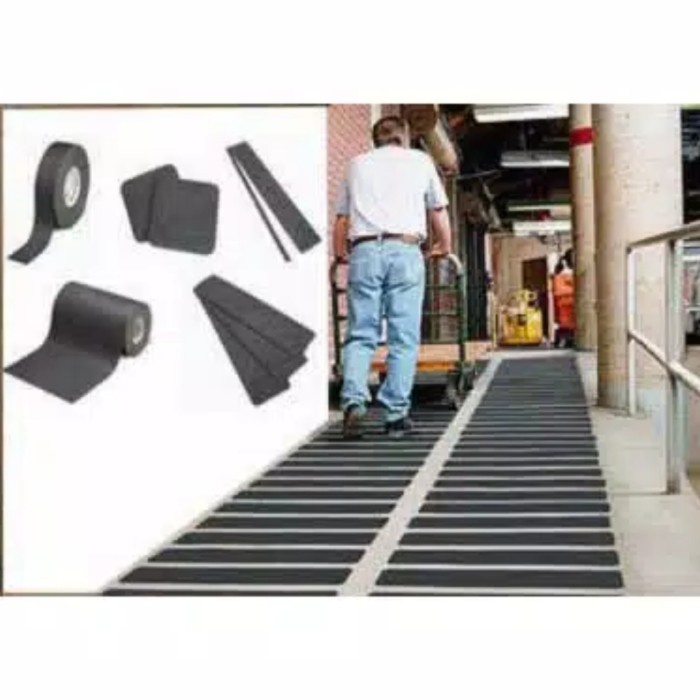 

✨Sale Safty Walk 3M Uk 4In×18 Mtr Original Hitam Berkualitas
