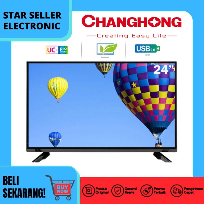 ✨New Changhong Led Tv 24 Inch - L24G3//24G3 Terbaru