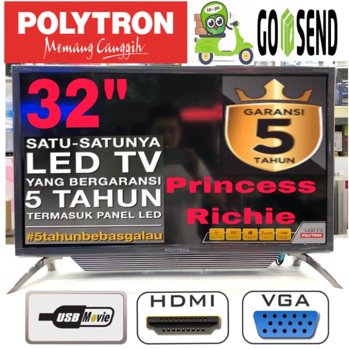 ✨New Led Tv Polytron 32In Pld-32D1550 Terbaru