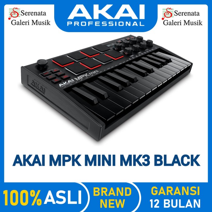 ✨New Akai Mpk Mini Mk3 Black / Mpk Mini Mk3 Limited