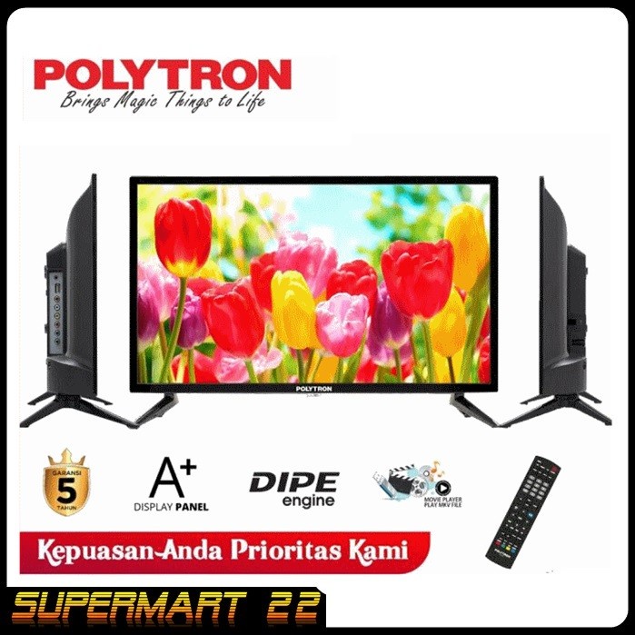 ✨New Tv Led Polytron 24 Inch Pld 24D9050 - Usb Movie - Vga - Hdmi Berkualitas