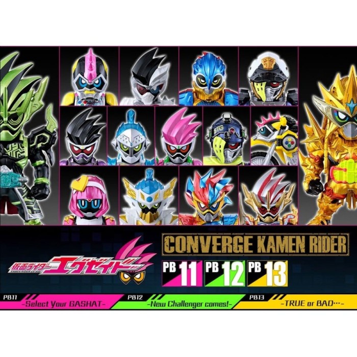 ✨Baru Converge Kamen Rider Ex-Aid Series Set Pb11 Pb12 Pb13 Premium Bandai Berkualitas