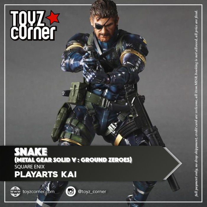 ✨Baru Square Enix Play Arts Kai Metal Gear Solid V : Ground Zeroes - Snake Diskon