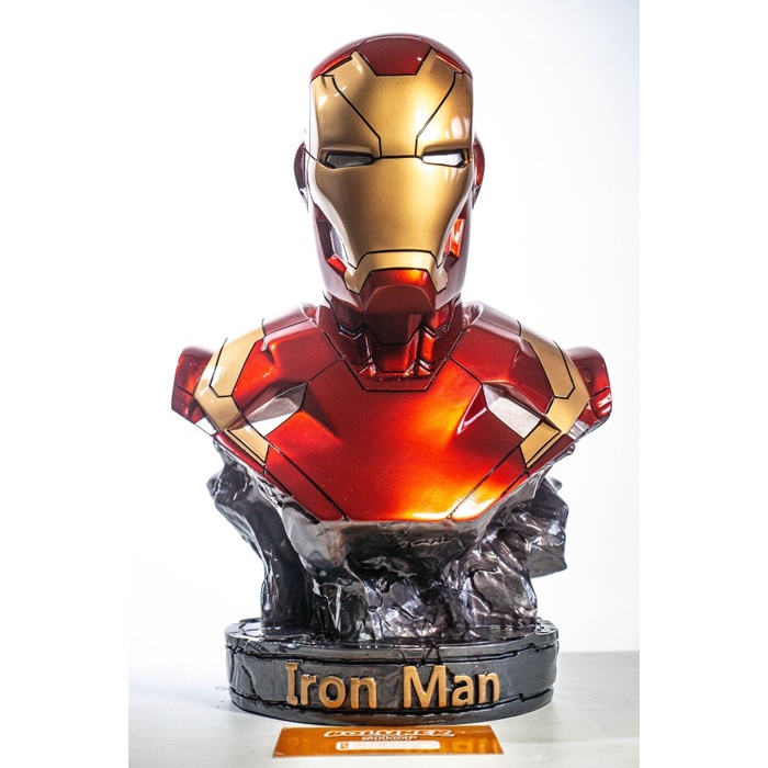 ✨Baru Hot Statue Resin Iron Man Mark 46 Primary Color Figure Ironman 1:1 Limited