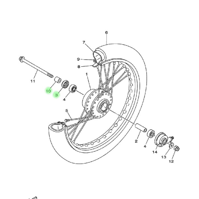 ✨New Bos Roda Depan Belakang Yamaha Jupiter Mx Old Original Limited