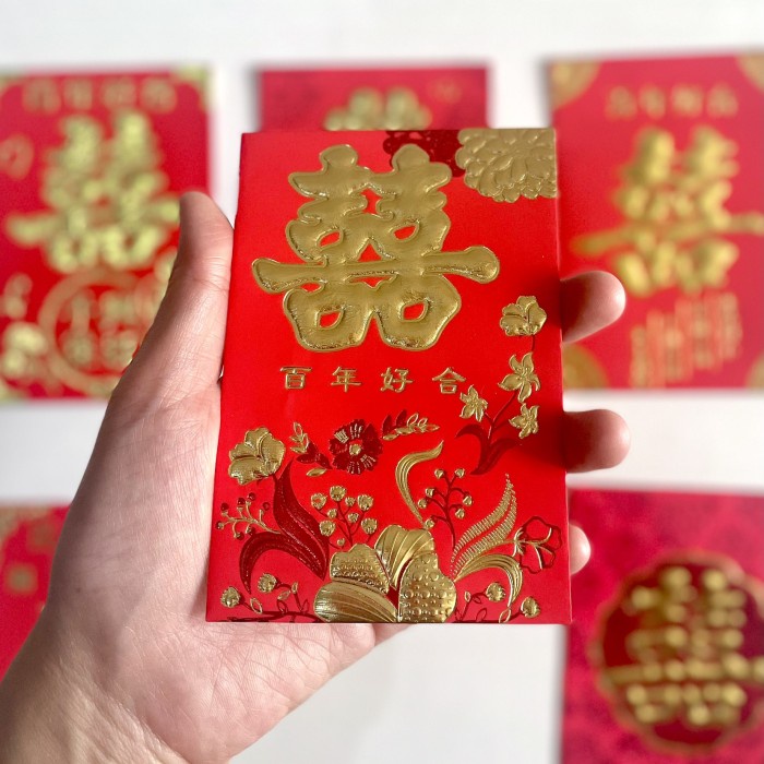 

#@#@#@#@] Red amplop angpao shuangxi merah imlek pernikahan wedding sangjit