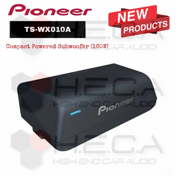 ✅New Ori Pioneer Ts-Wx010A Sub Kolong Subwoofer Aktif Active Bass Audio Mobil Terbaru