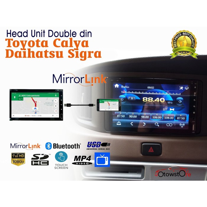 ✅New Ori Paket Headunit Dvd Tv Mobil Sigra / Cayla Dhd Plus Camera Limited