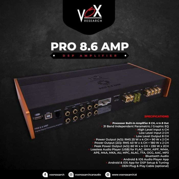 ✅New Ori Processor Vox Pro8 Amp - Processor Pro 8.6Amp - Dsp Vox Pro8.6 Amp Diskon