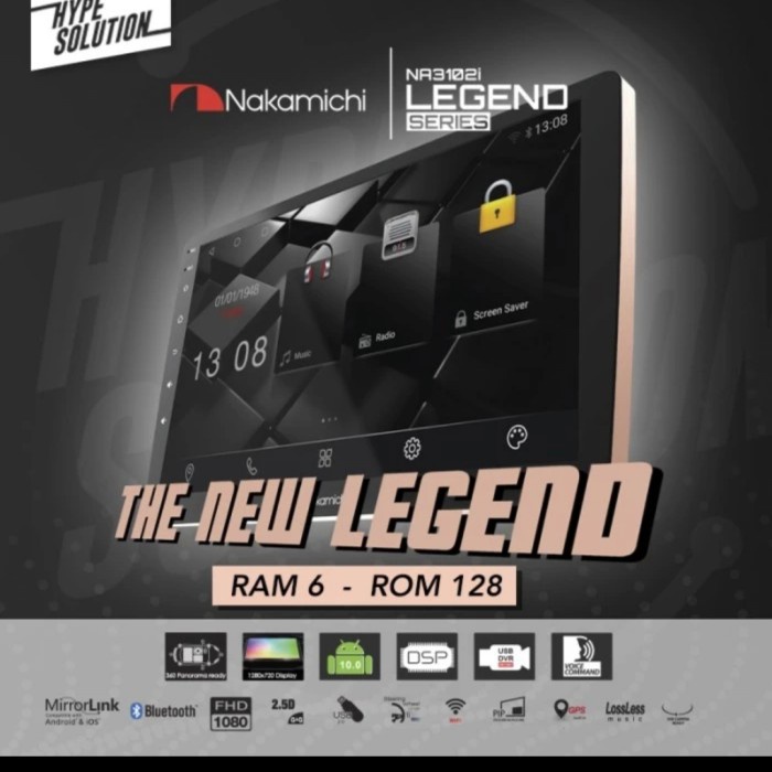 ✅Ori Android Nakamichi Legend Na-3102I Ram 6Gb/128  Camera Nakamichi Diskon
