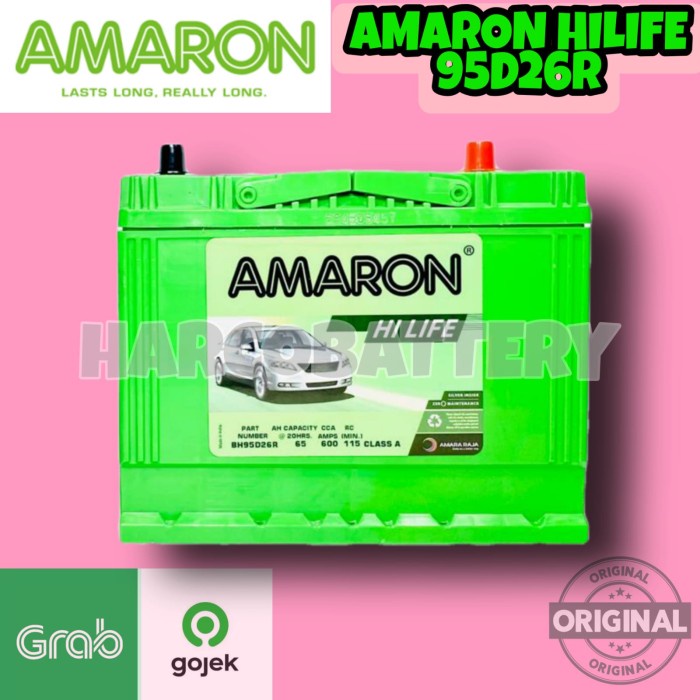 [New] Aki Mobil Mitsubishi Lancer Ns70 / 95D26R Amaron Hi Life Aki Kering Diskon