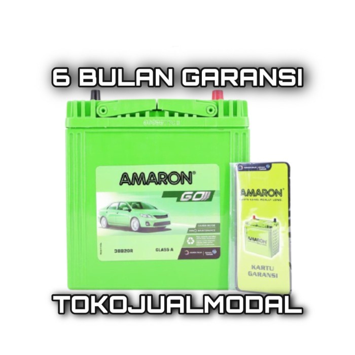 [Original] Aki Mobil Toyota Rush Ns40Z / 38B20R Amaron Go Aki Kering Limited