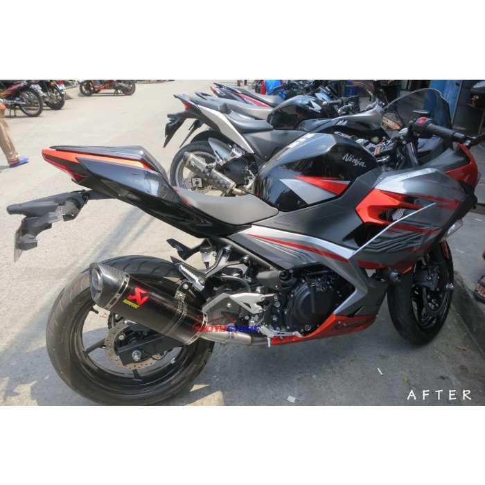 [Original] Knalpot Akrapovic Original Ninja 250 Fi 2018 Carbon Fullsystem New Terbaru