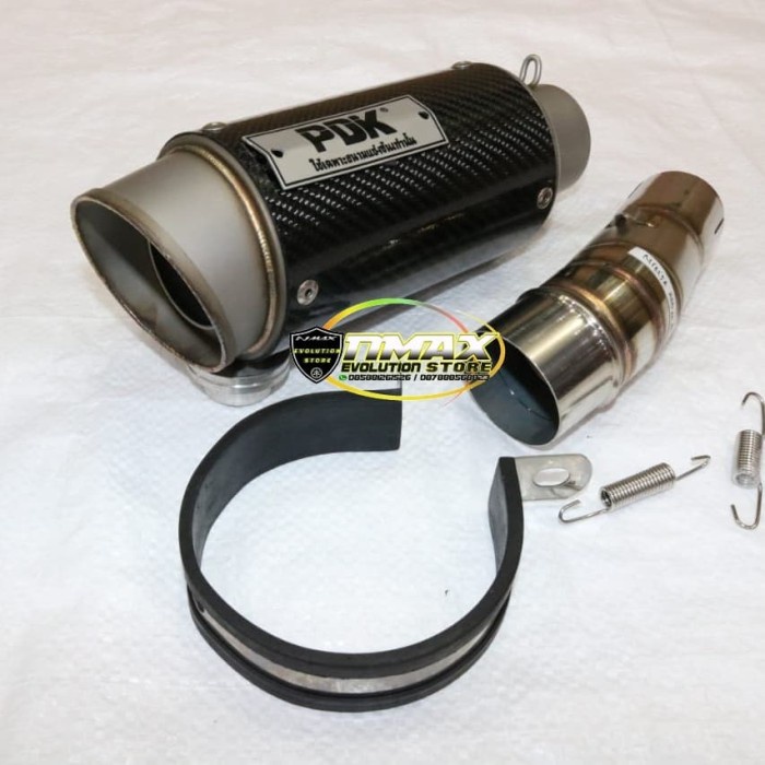 [Original] Slip On Pdk Carbon Bulat Pendek Ninja 250Fi 2018 Terbatas