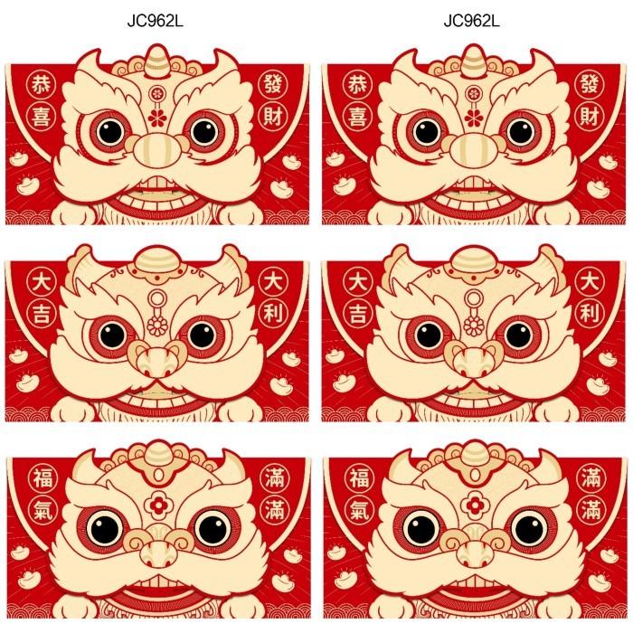 

Angpao Naga 2024 Model Amplop Isi 6 Angpau Imlek Panjang Murah Grosir 006