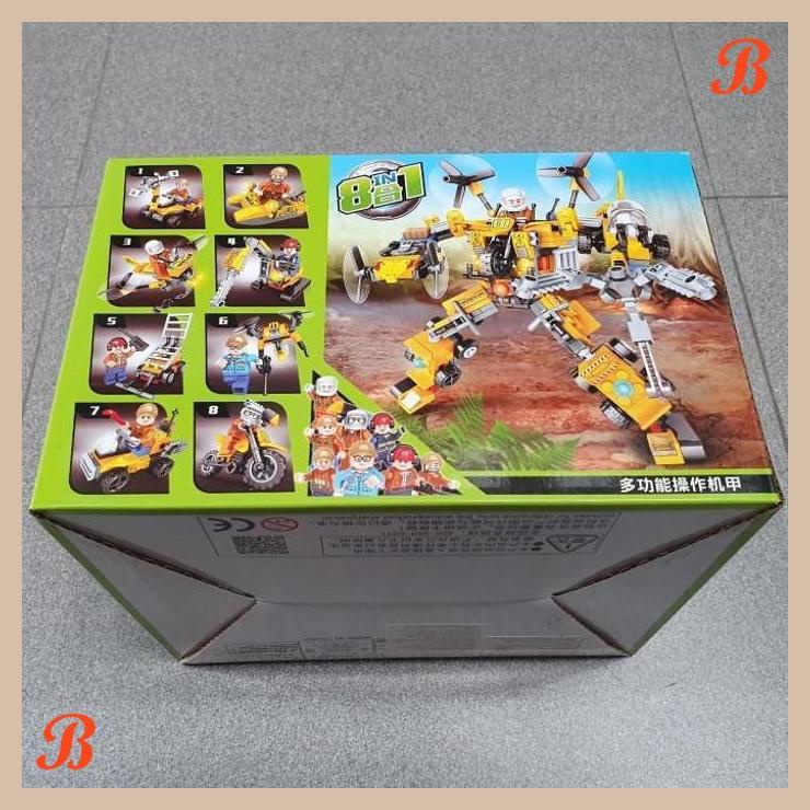 | anb | brick sembo 603061 mecha of steel 1box 8in1