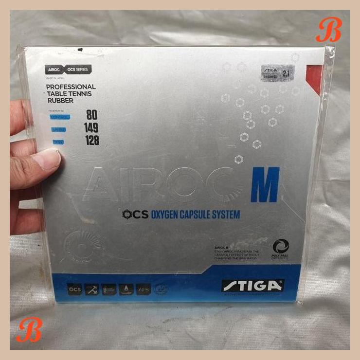 | anb | stiga airoc m medium 2.1 rubber karet ping pong