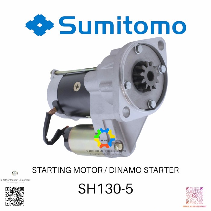 ✨Ready Dinamo Starter Sh130-5 Starting Motor Sh130-5 Terbaru