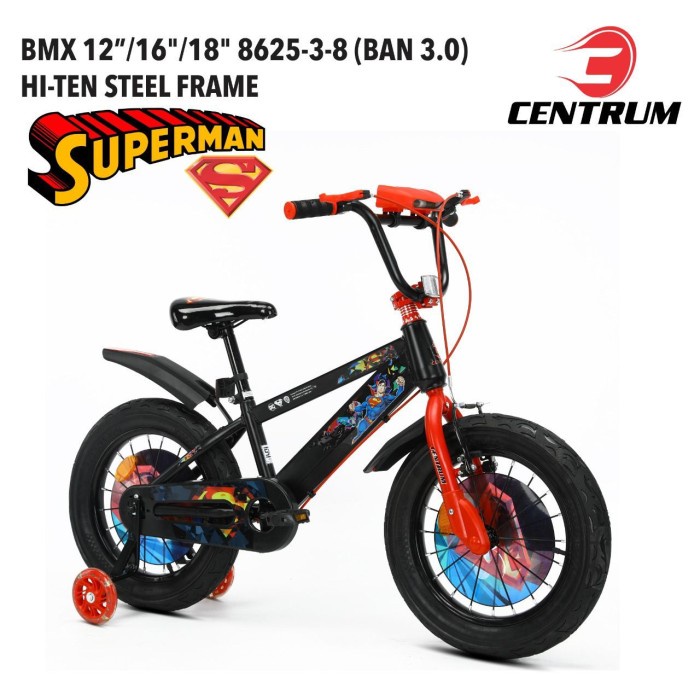 ✨Original Sepeda Anak Bmx 18 Inch Centrum Superman Terbaru