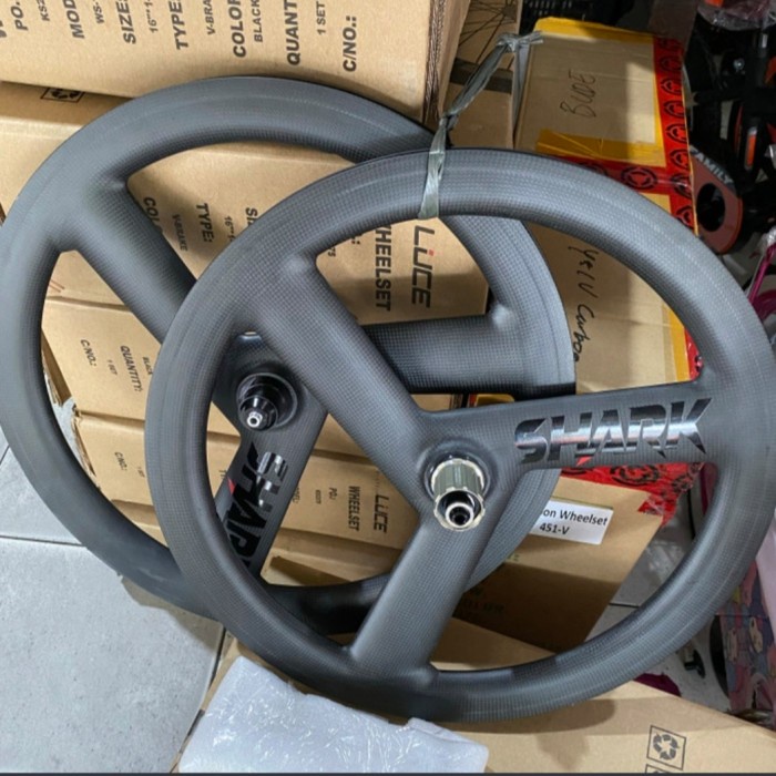 ✨Ori Wheelset Shark 22 451 Disk Brake 3 Spoke Not Nautilus Deca Viets Terbatas
