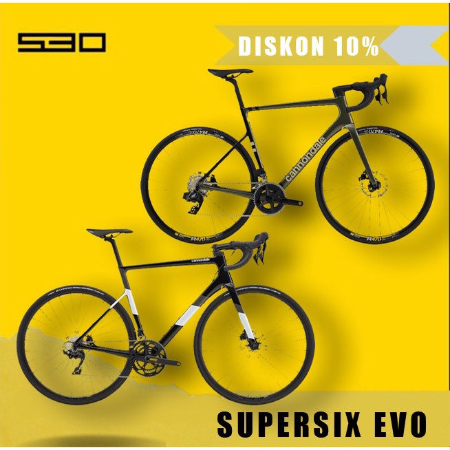 ✨Ori Cannondale Road Bike Supersix Evo Carbon Disc Brake 105 Road Bike Bpl Diskon