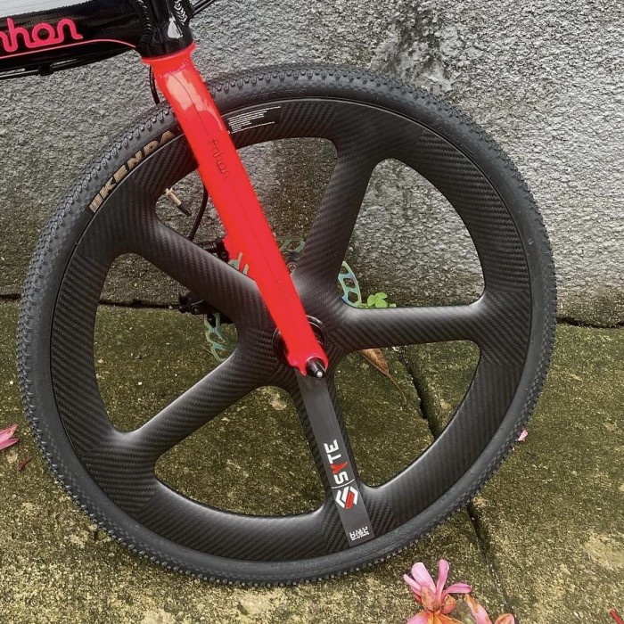 ✨Ori Wheelset Syte 5 Spoke Sepasang Ukuran 451 22 Carbon Terbaru