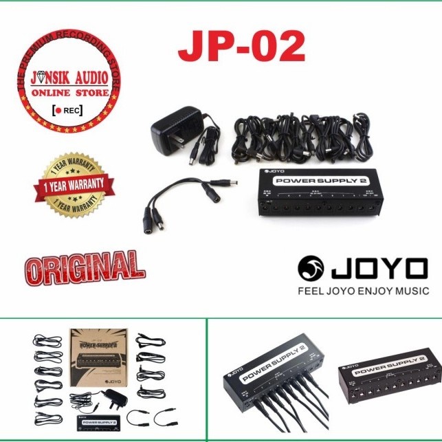 ✨Ori Joyo Jp02 Multi-Adaptor Efek Gitar Power Supply Terbaru