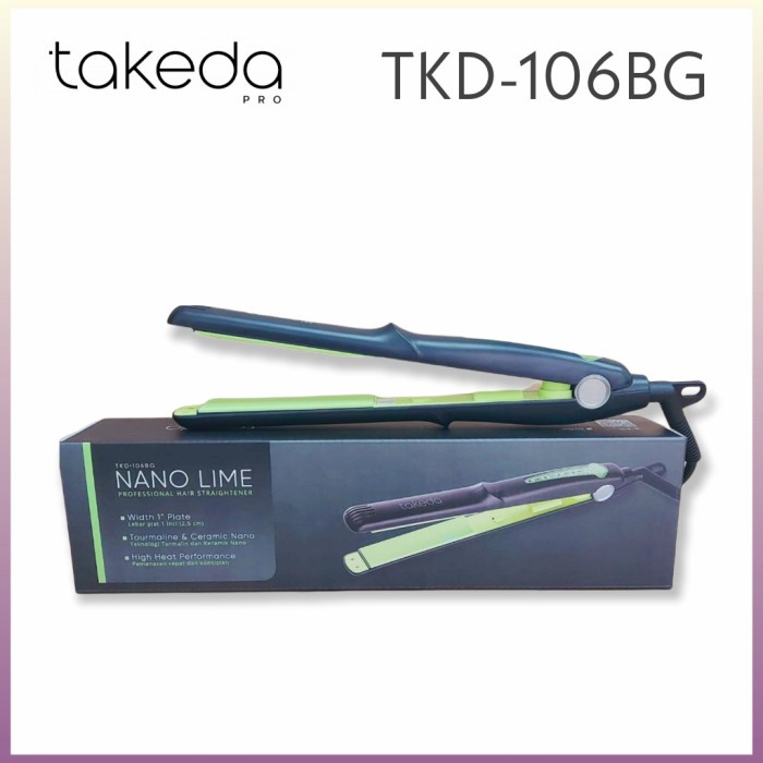 ✨New Ori Catok Takeda Pro Tkd-106Bg Catokan Rambut Lurus Lonic 1.Inc Berkualitas